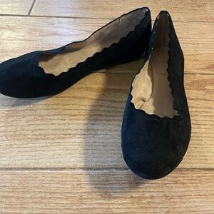 Black Suede Women's Flats